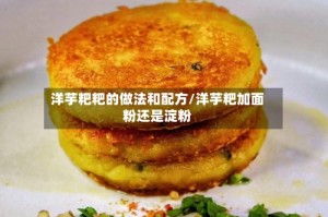 洋芋粑粑的做法和配方/洋芋粑加面粉还是淀粉