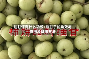 油甘仔有什么功效/油甘子的功效与作用及食用方法