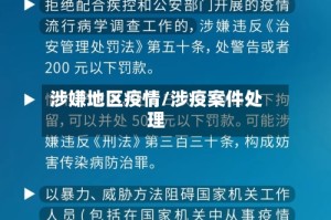 涉嫌地区疫情/涉疫案件处理