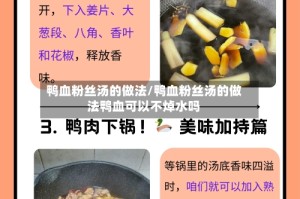 鸭血粉丝汤的做法/鸭血粉丝汤的做法鸭血可以不焯水吗