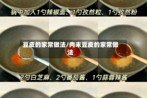 豆皮的家常做法/肉末豆皮的家常做法