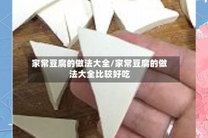 家常豆腐的做法大全/家常豆腐的做法大全比较好吃