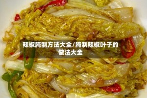 辣椒腌制方法大全/腌制辣椒叶子的做法大全