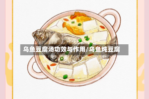 乌鱼豆腐汤功效与作用/乌鱼炖豆腐
