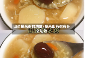 山药粳米粥的功效/粳米山药粥有什么功效
