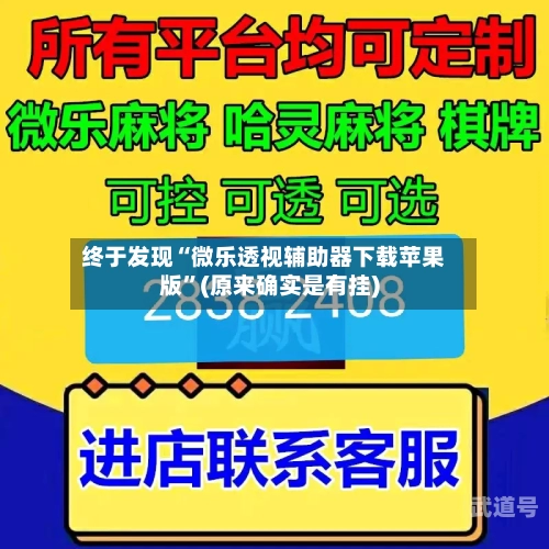 终于发现“微乐透视辅助器下载苹果版”(原来确实是有挂)-第3张图片